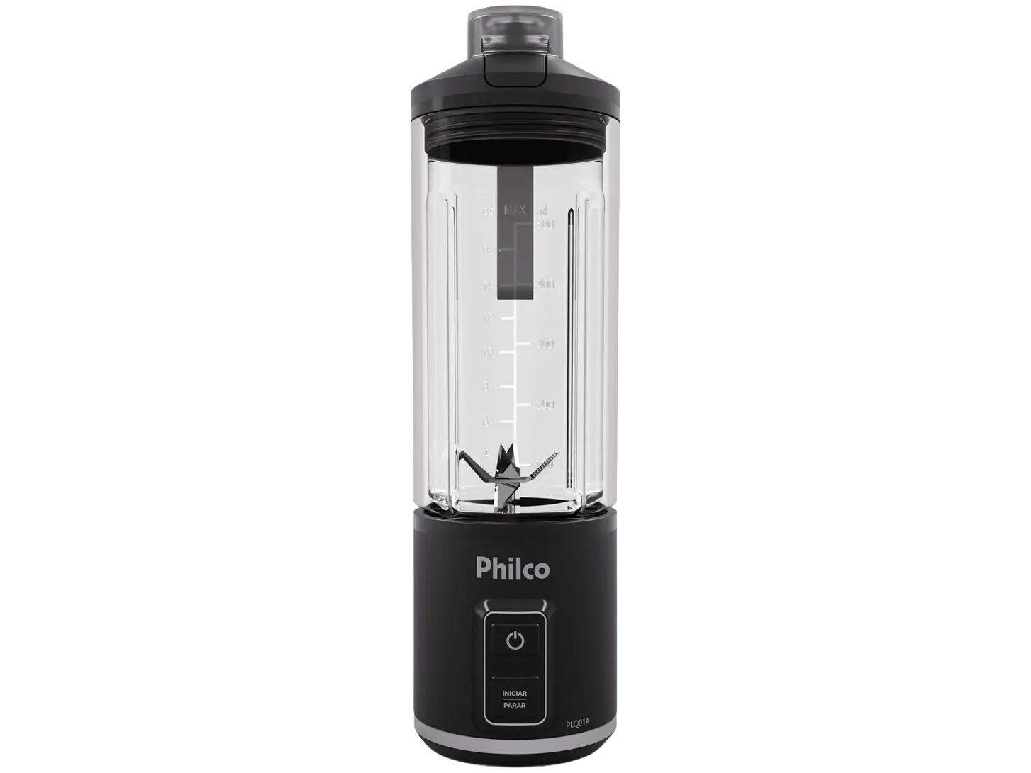 Blender Portátil Philco 700ml Sem Fio 120W PLQ01A