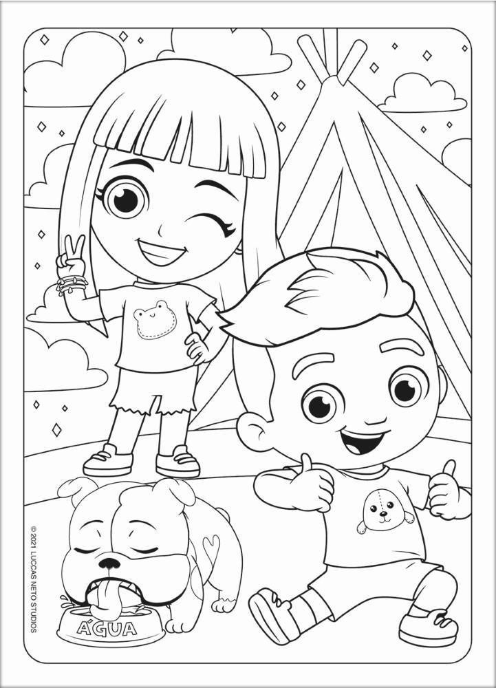 Bloco Adesivos para Colorir Luccas Neto Tilibra - Grafons - No Magalu
