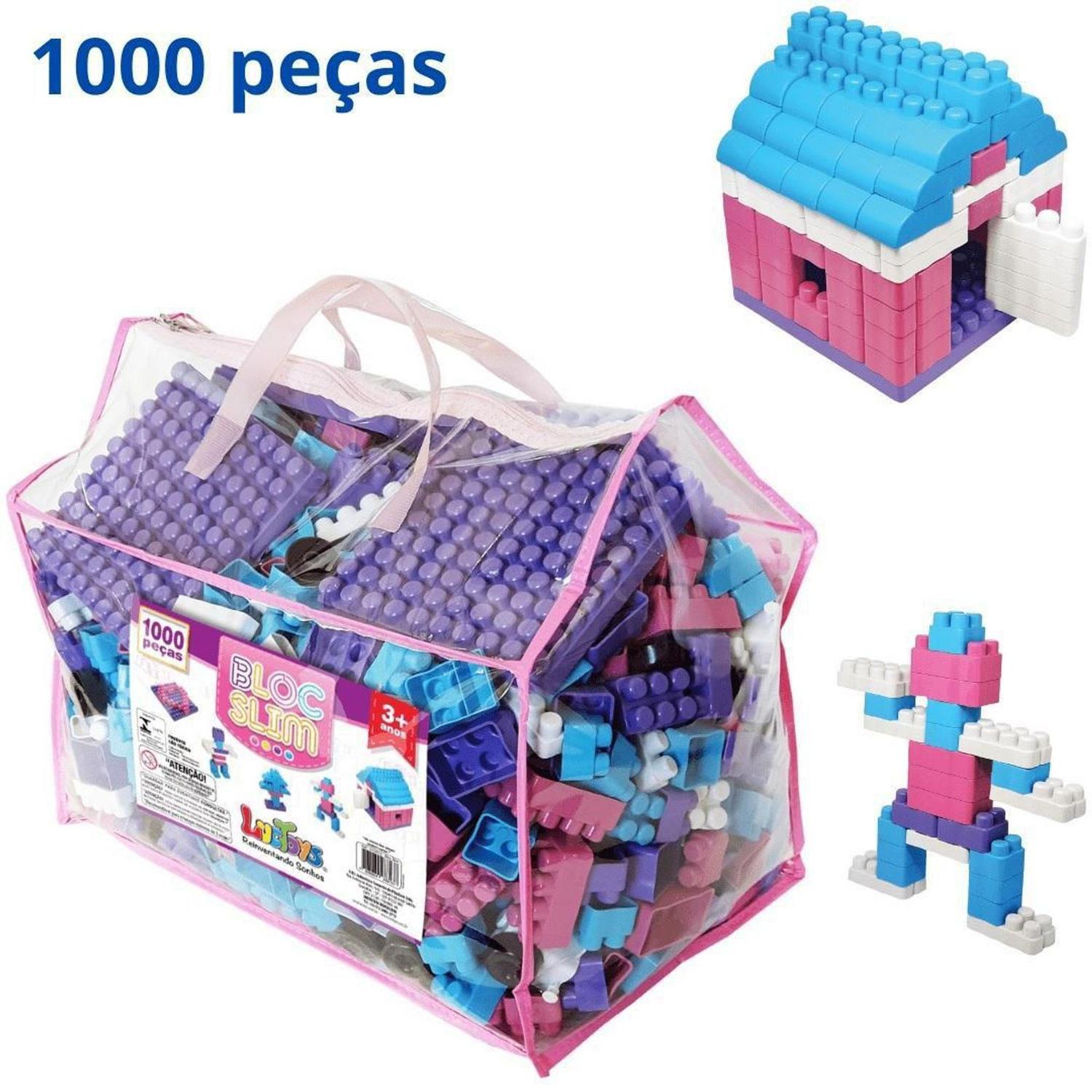 Bloc Slim - Emb com 1000 Peças, Luc Toys