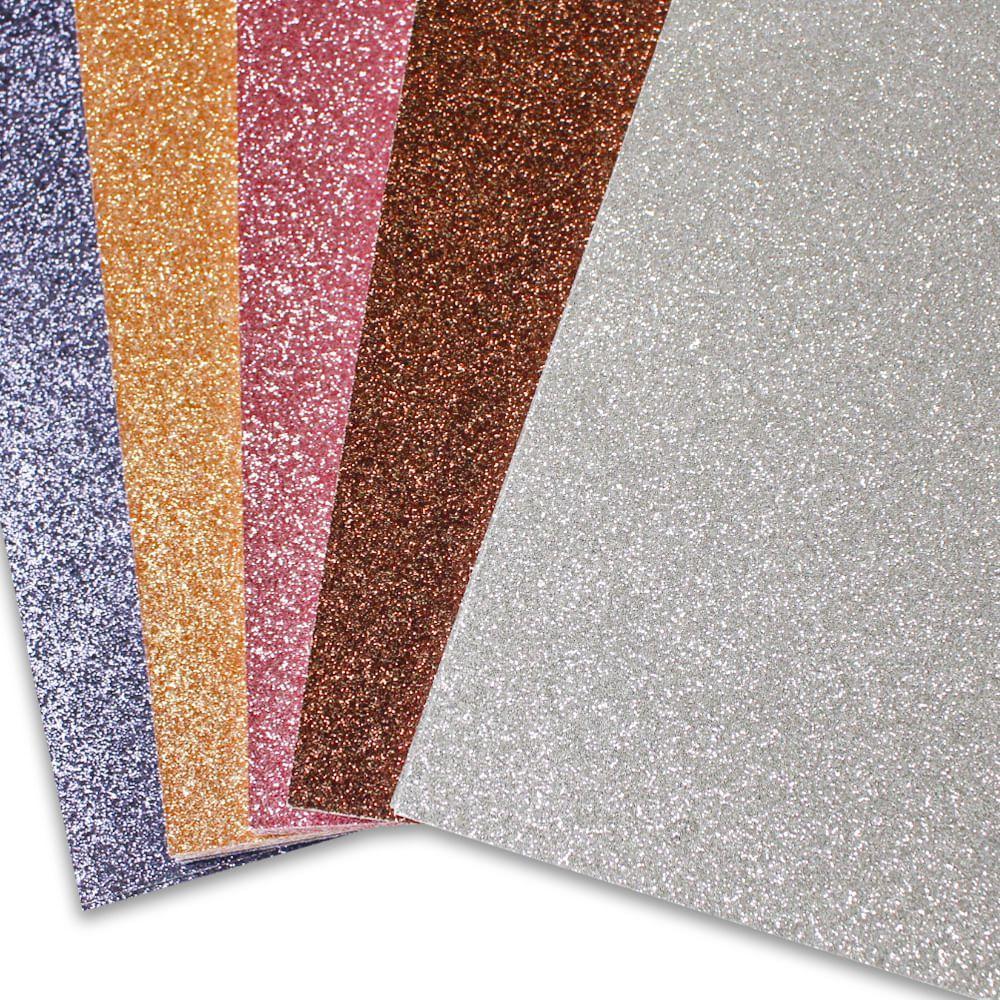 Bloco de Papel para Scrapbook Kraftopia Cosmos Glitter Cardstock 50