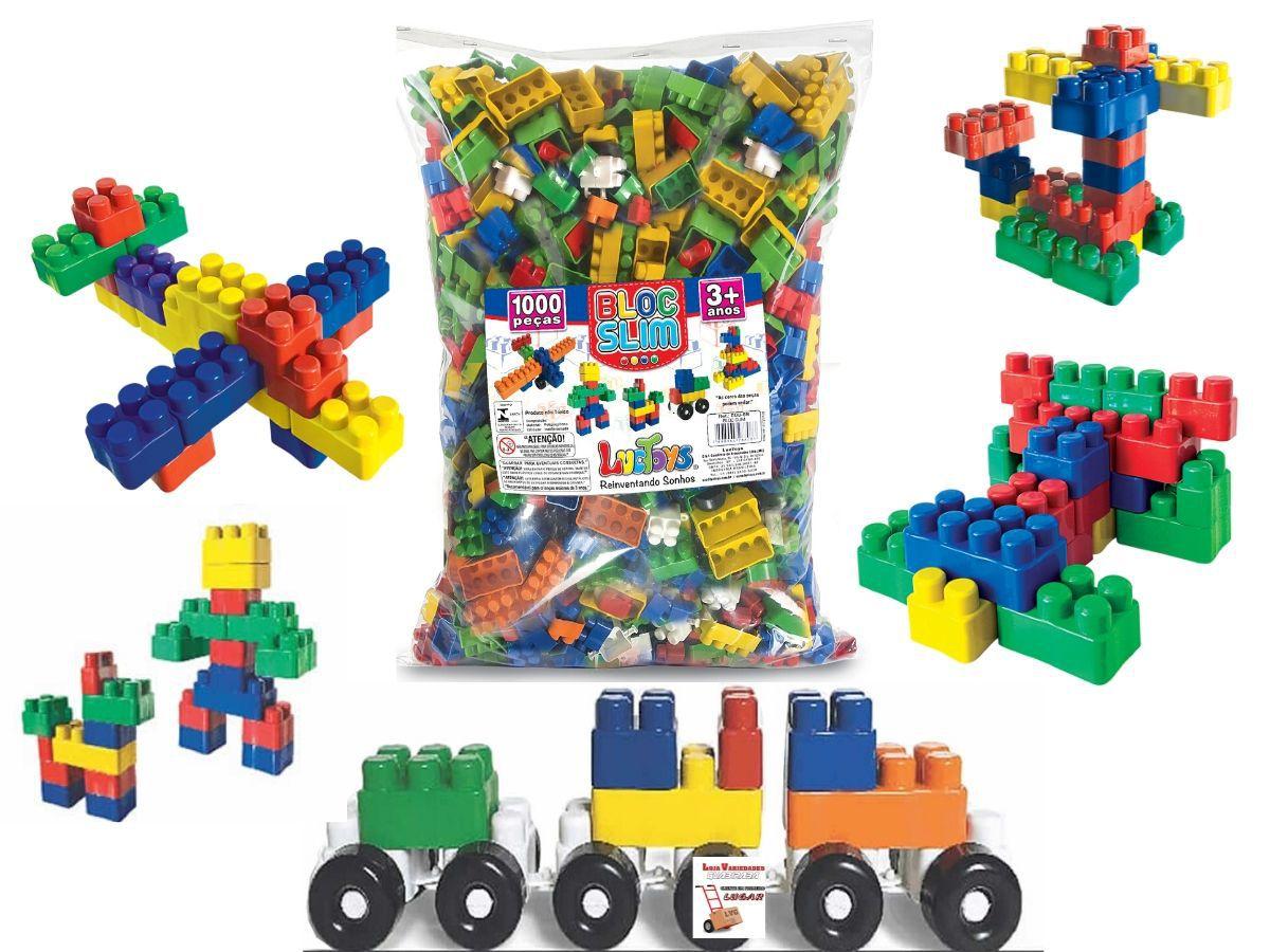 Blocos De Montar 1000 Peças Monte Fácil Brinquedo Educativo - Luctoys ...