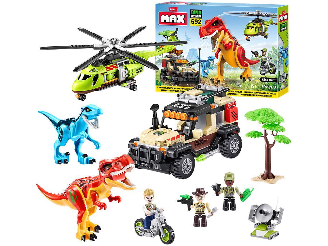 Blocos de Montar Max Dino Adventure Dino Hunt