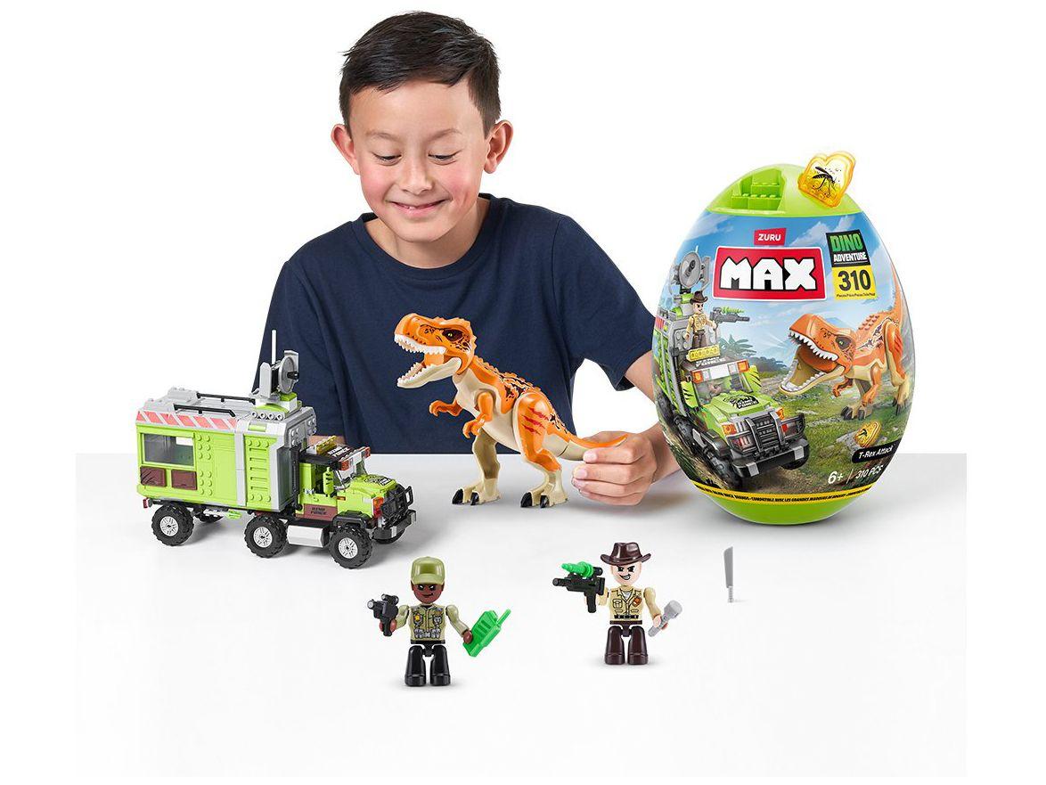Blocos de Montar Max Dino Adventure Egg Capsule