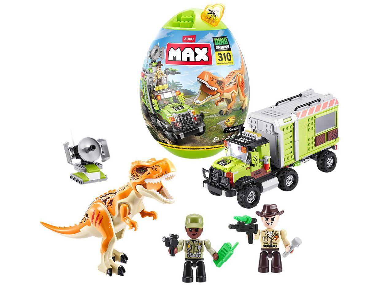 Blocos de Montar Max Dino Adventure Egg Capsule