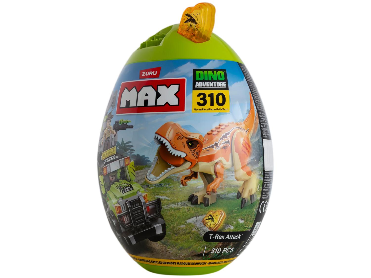 Blocos de Montar Max Dino Adventure Egg Capsule