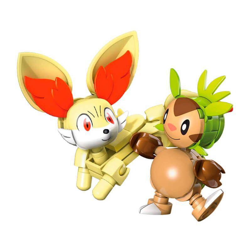 Blocos De Montar Mega Construx Pokemon Chespin Vs Fennekin Mattel Blocos De Montar Magazine Luiza