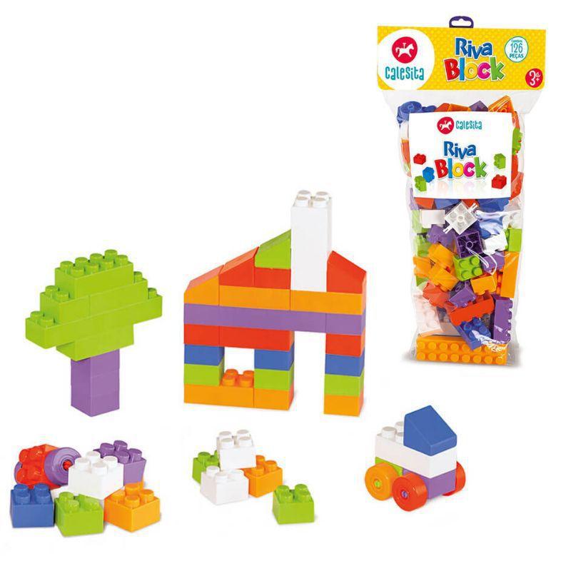 Blocos de montar grande pedagogico educativo super blocks calesita Clearance