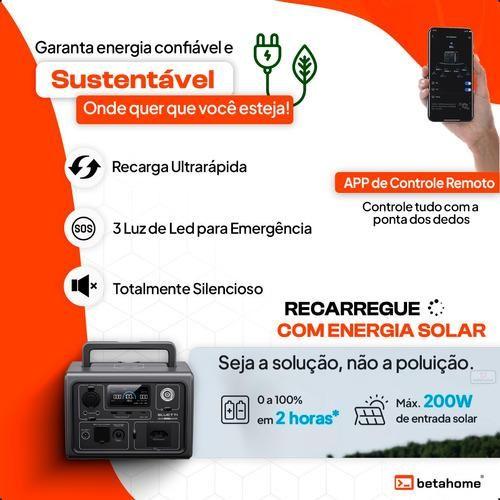 Imagem de Bluetti EB3A 600w 268wh Estação De Energia Portátil + CABO VEICULAR