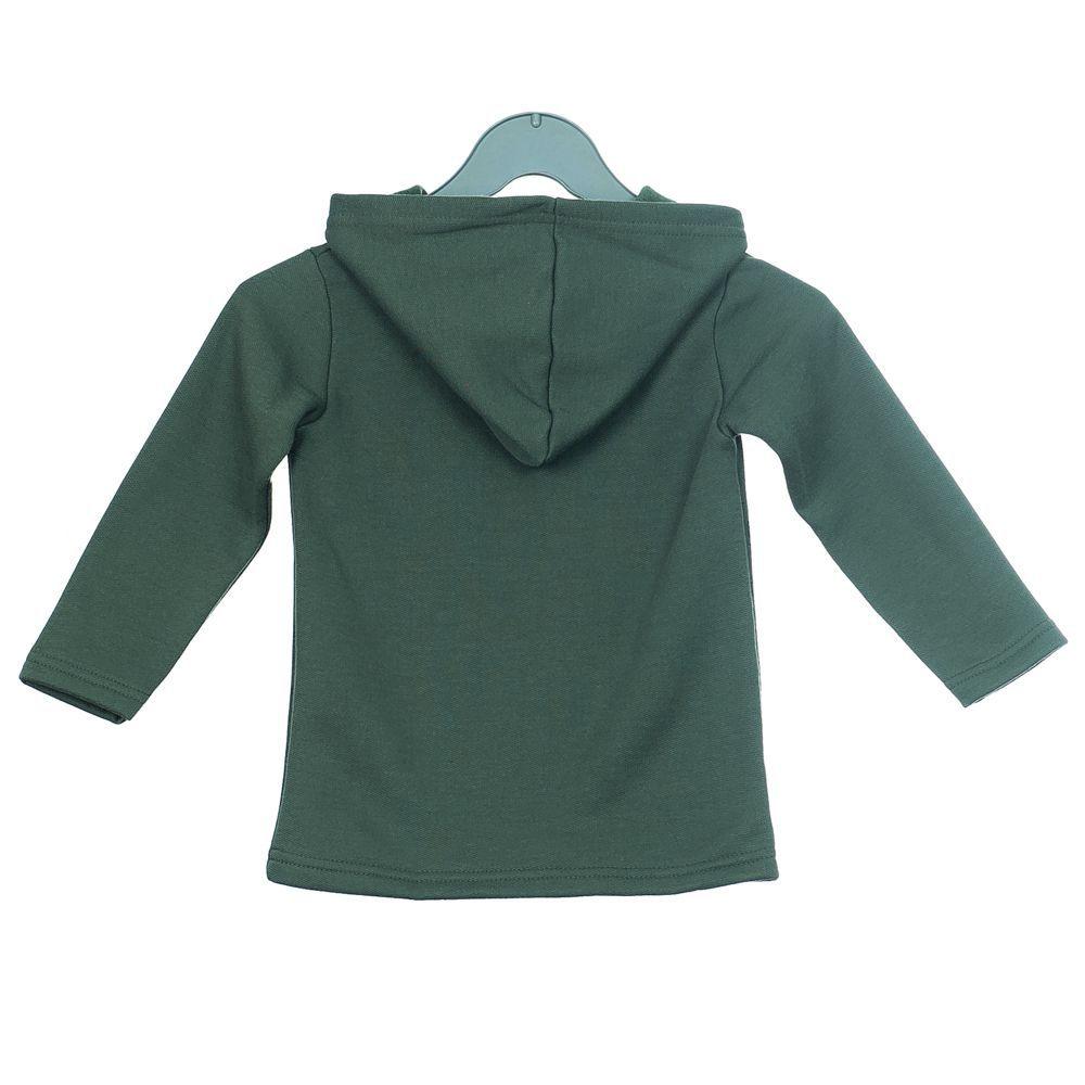 blusa de moletom verde militar