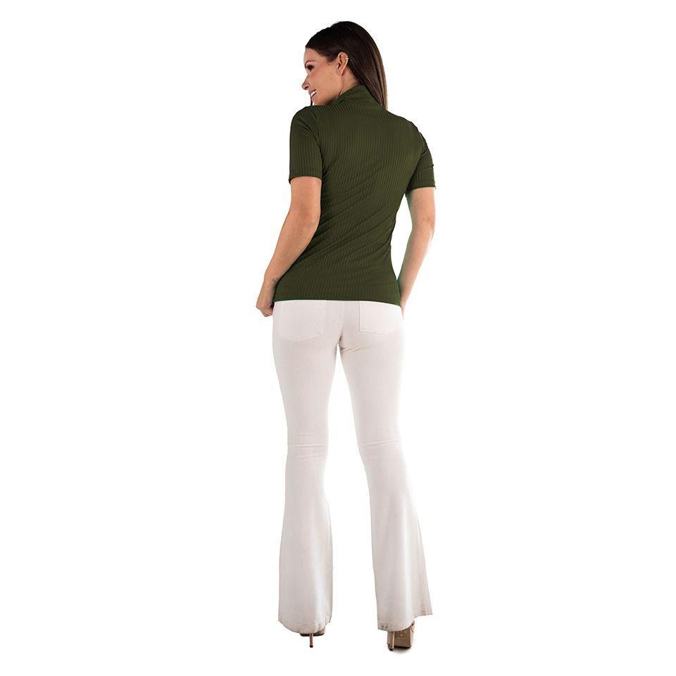 blusa de frio feminina canelada