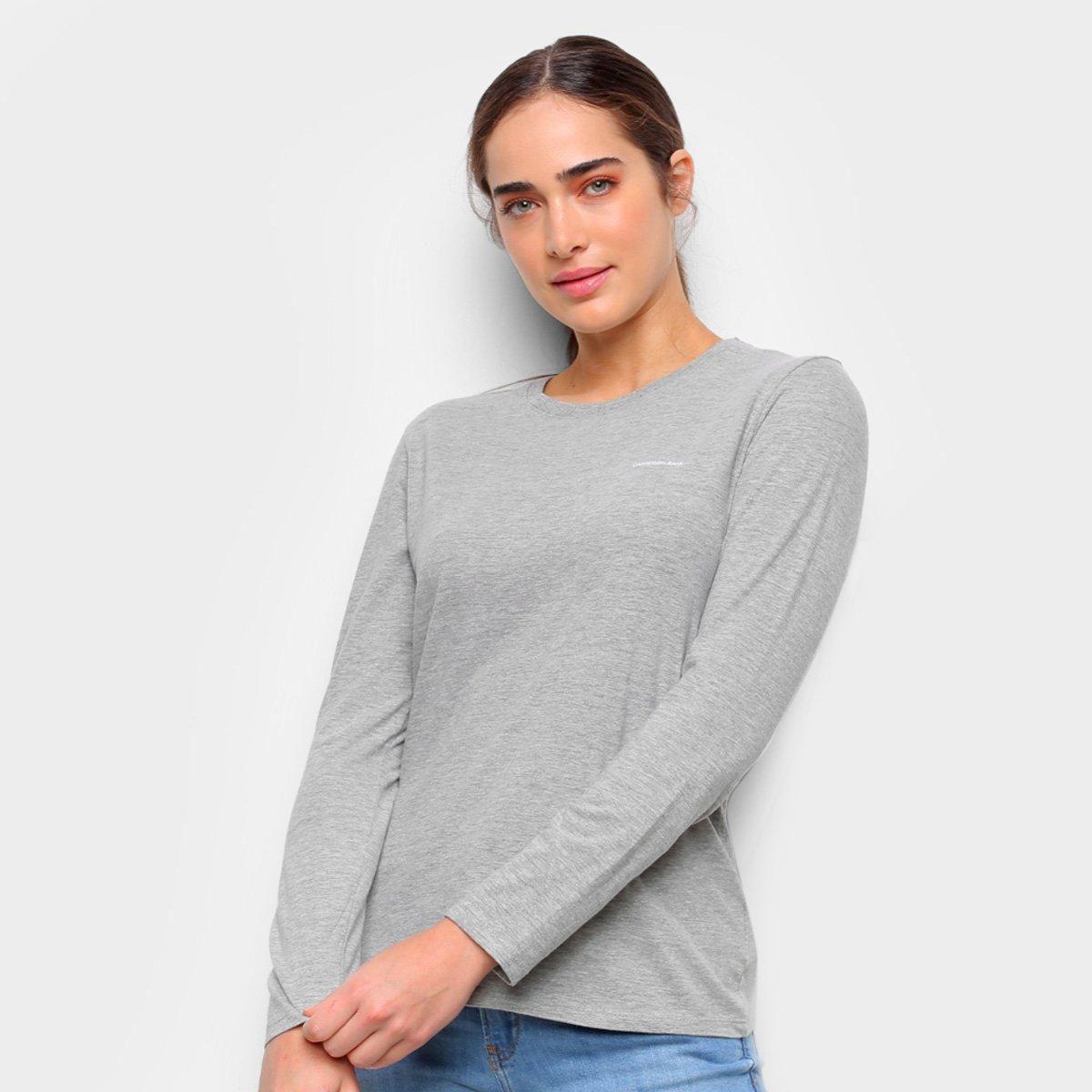 blusa manga longa feminina calvin klein