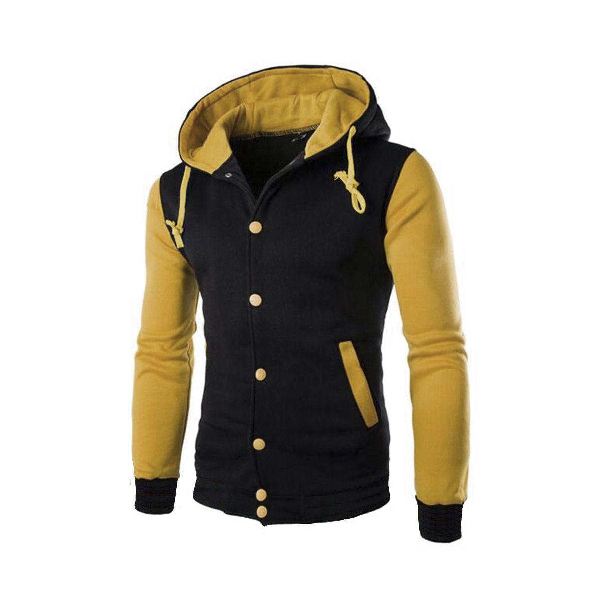 blusa de frio amarela masculina