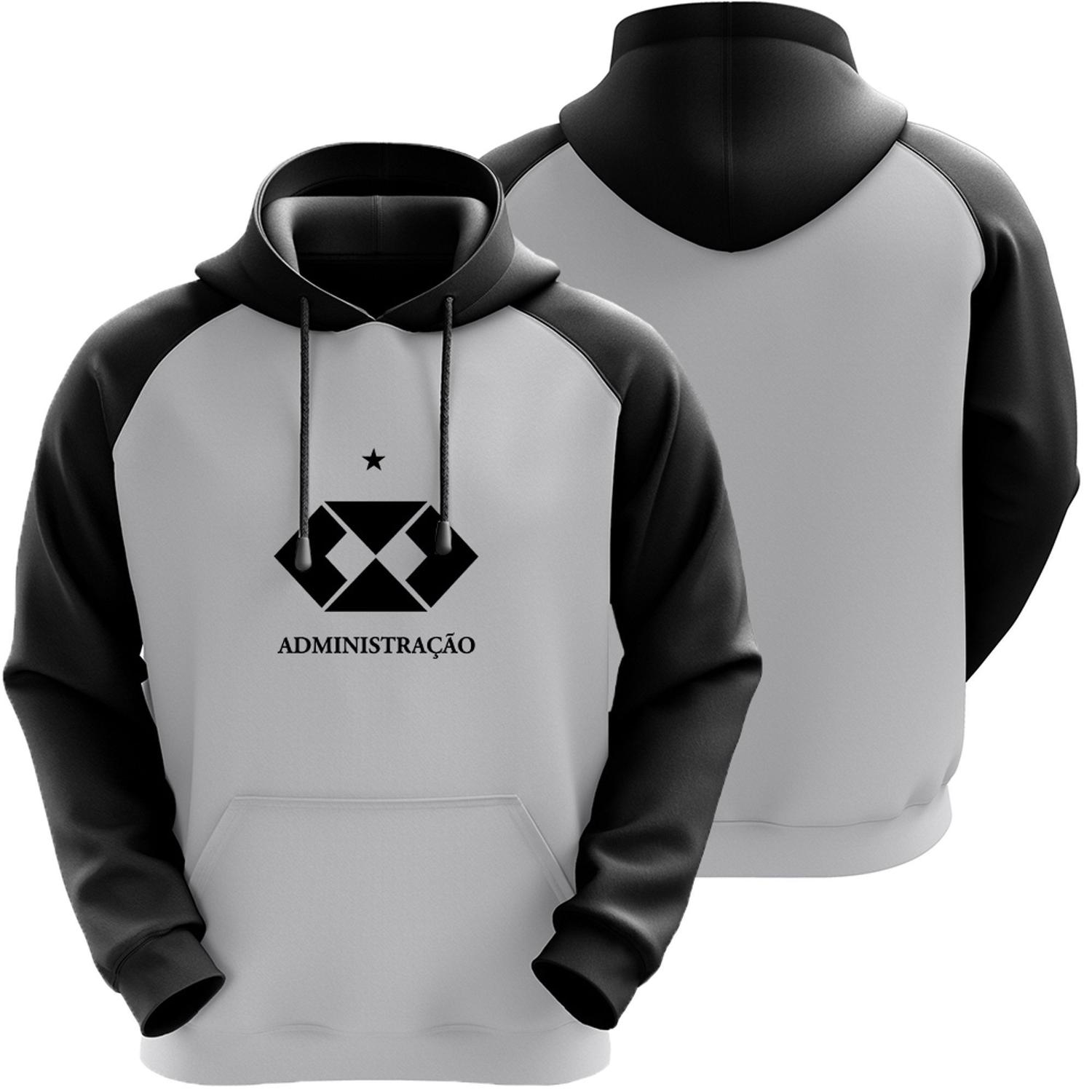 white moletom com capuz sleeve