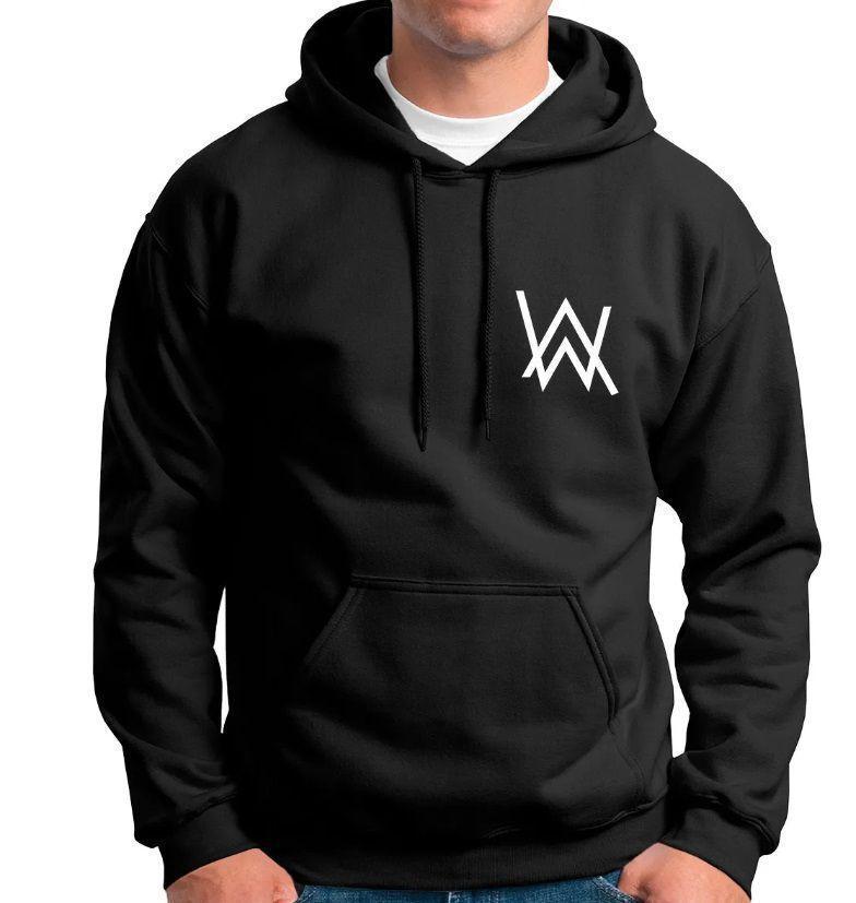 alan walker zipper moletom com capuz