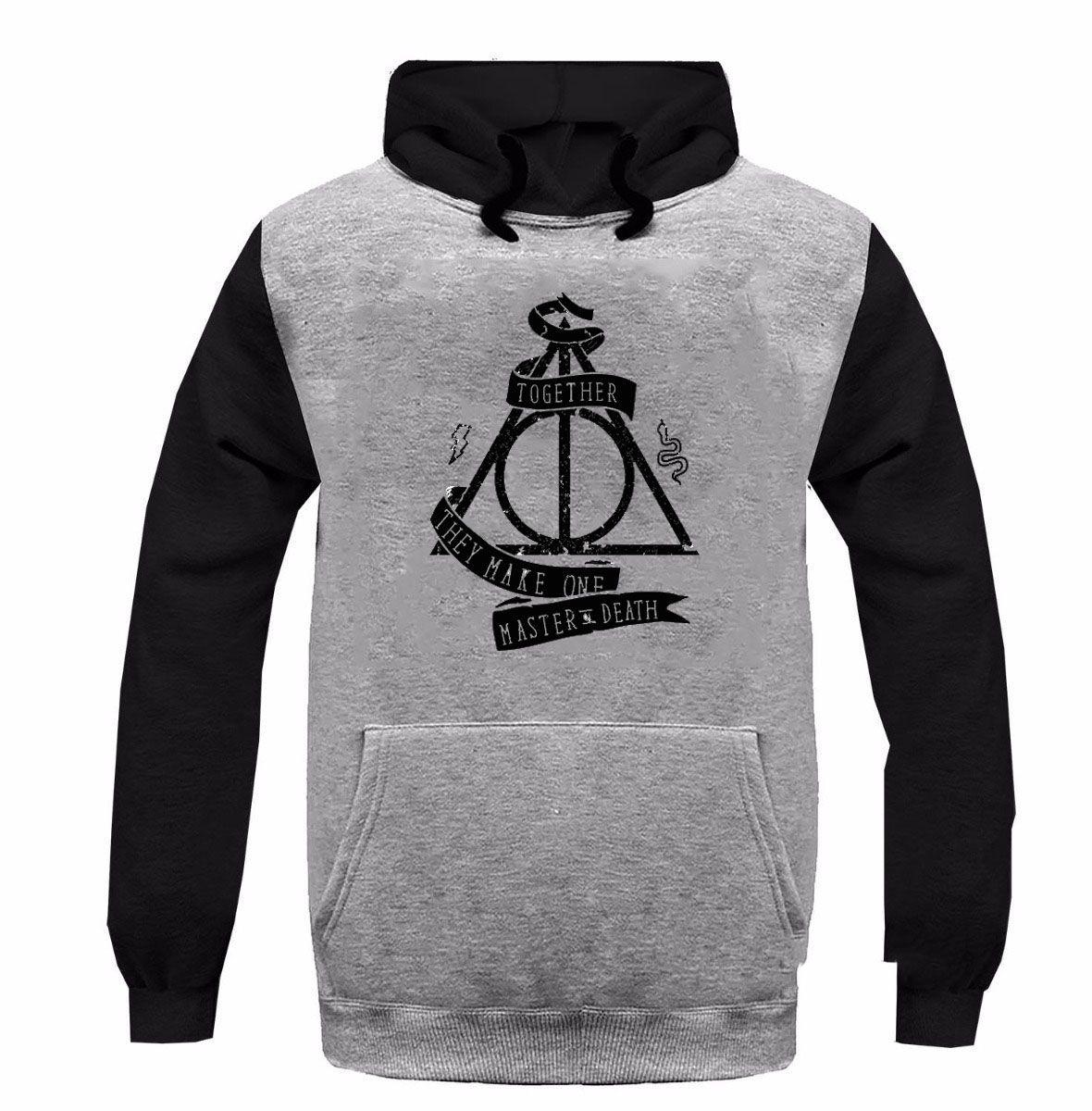 deathly hallows moletom com capuz