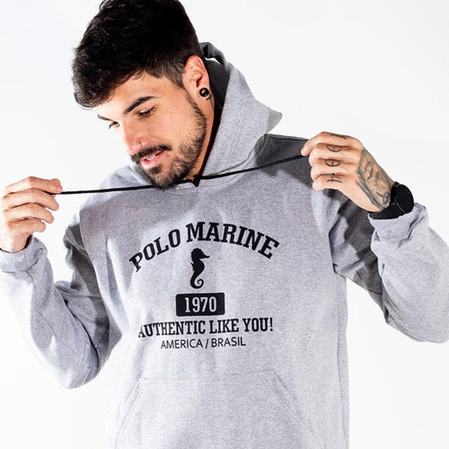 polo g moletom com capuz grey