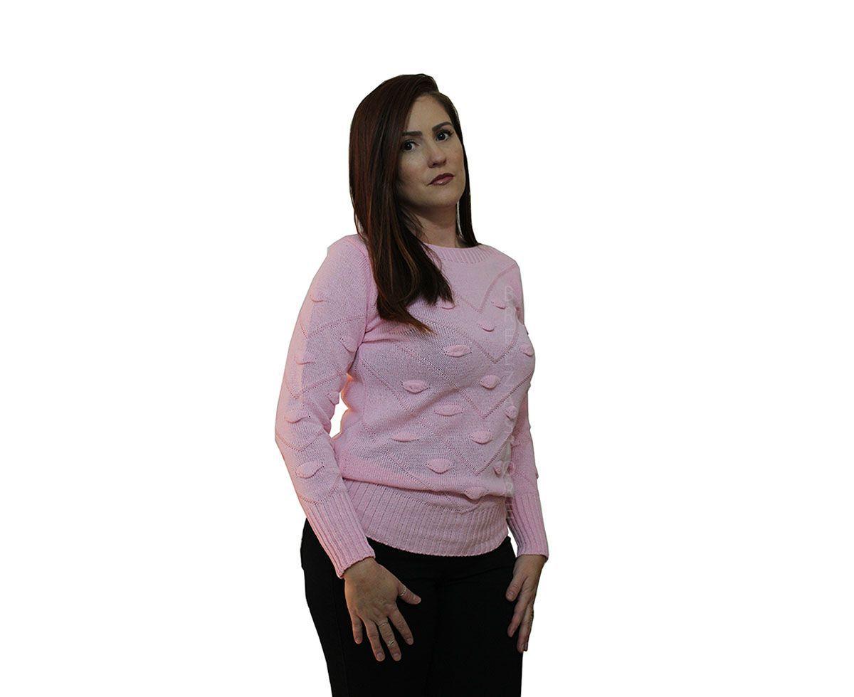 Blusa de frio com pompom Clearance