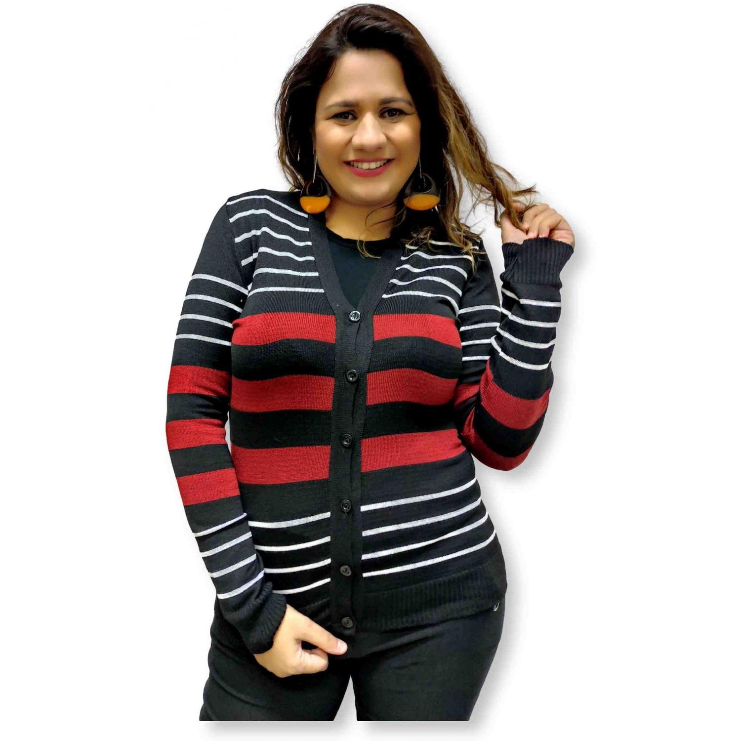 blusa de frio tricô feminino cardigan casaquinho liso