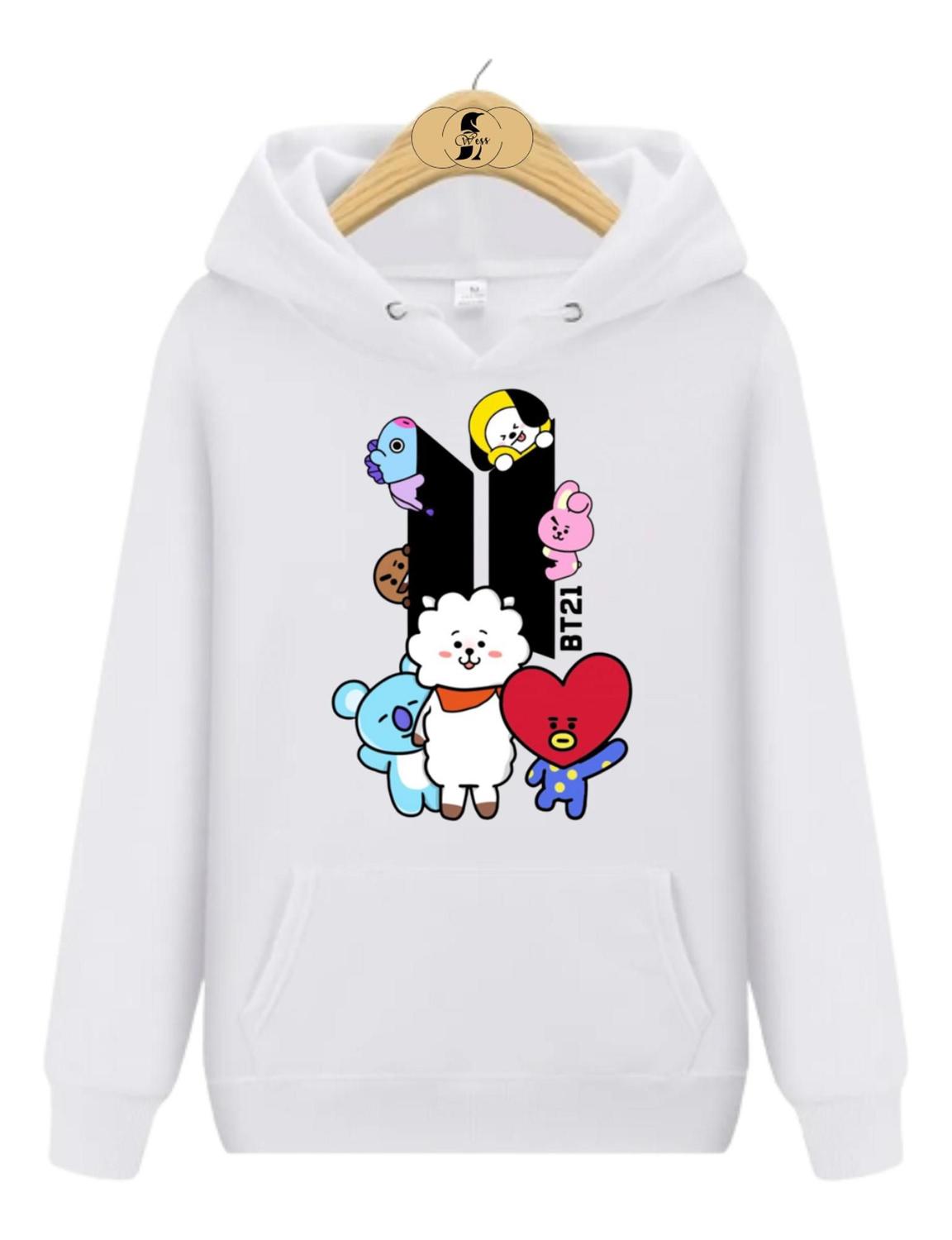 Estampa Bts Moletom De Bts Feminino Blusa De Moletom Canguru BTS - Main Image