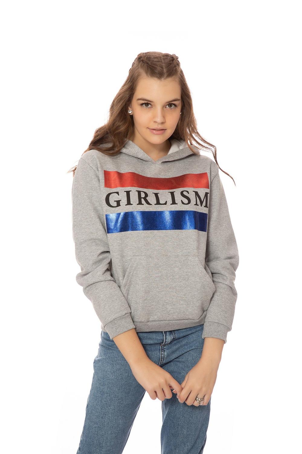 grey moletom com capuz fashion