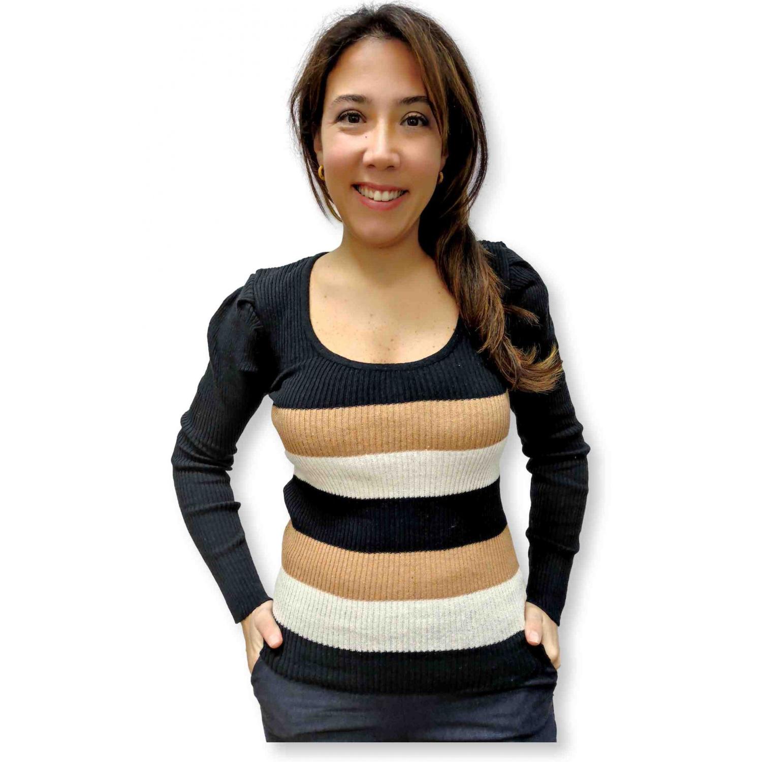 tricot manga longa bufante