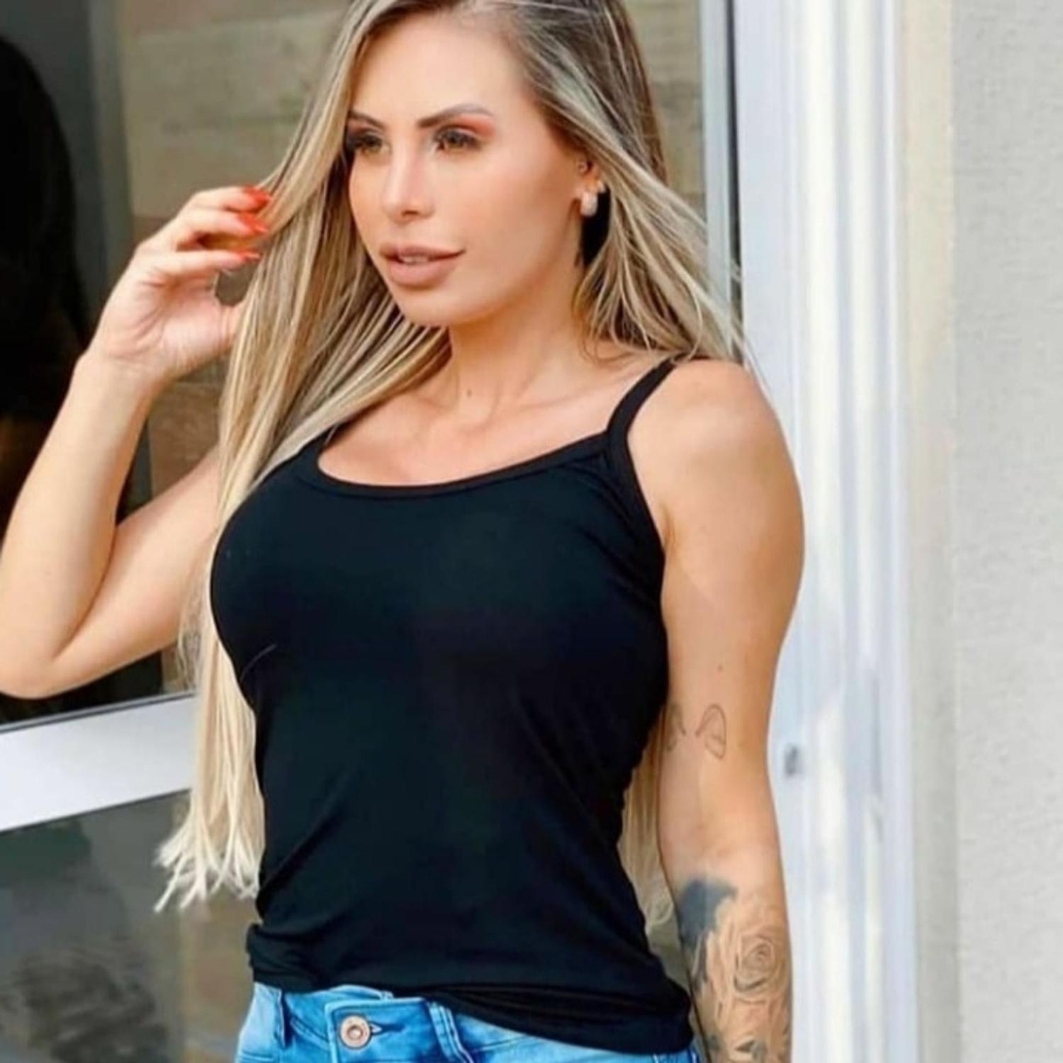 Regata com bojo canelada Clearance