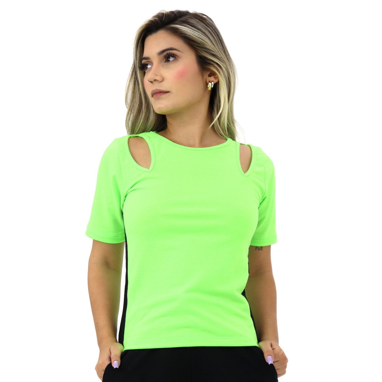 blusas femininas neon