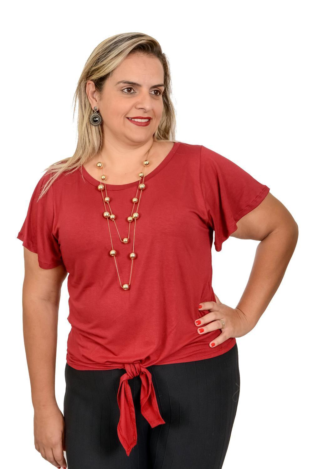 blusa feminina vermelha para natal