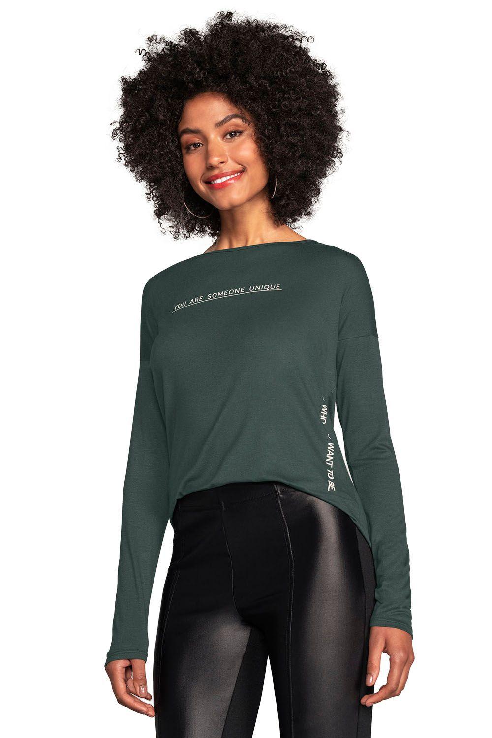 blusa lunender manga longa