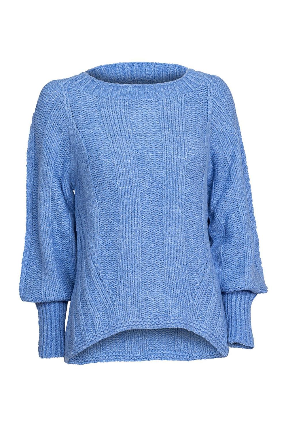 blusa de trico com decote canoa