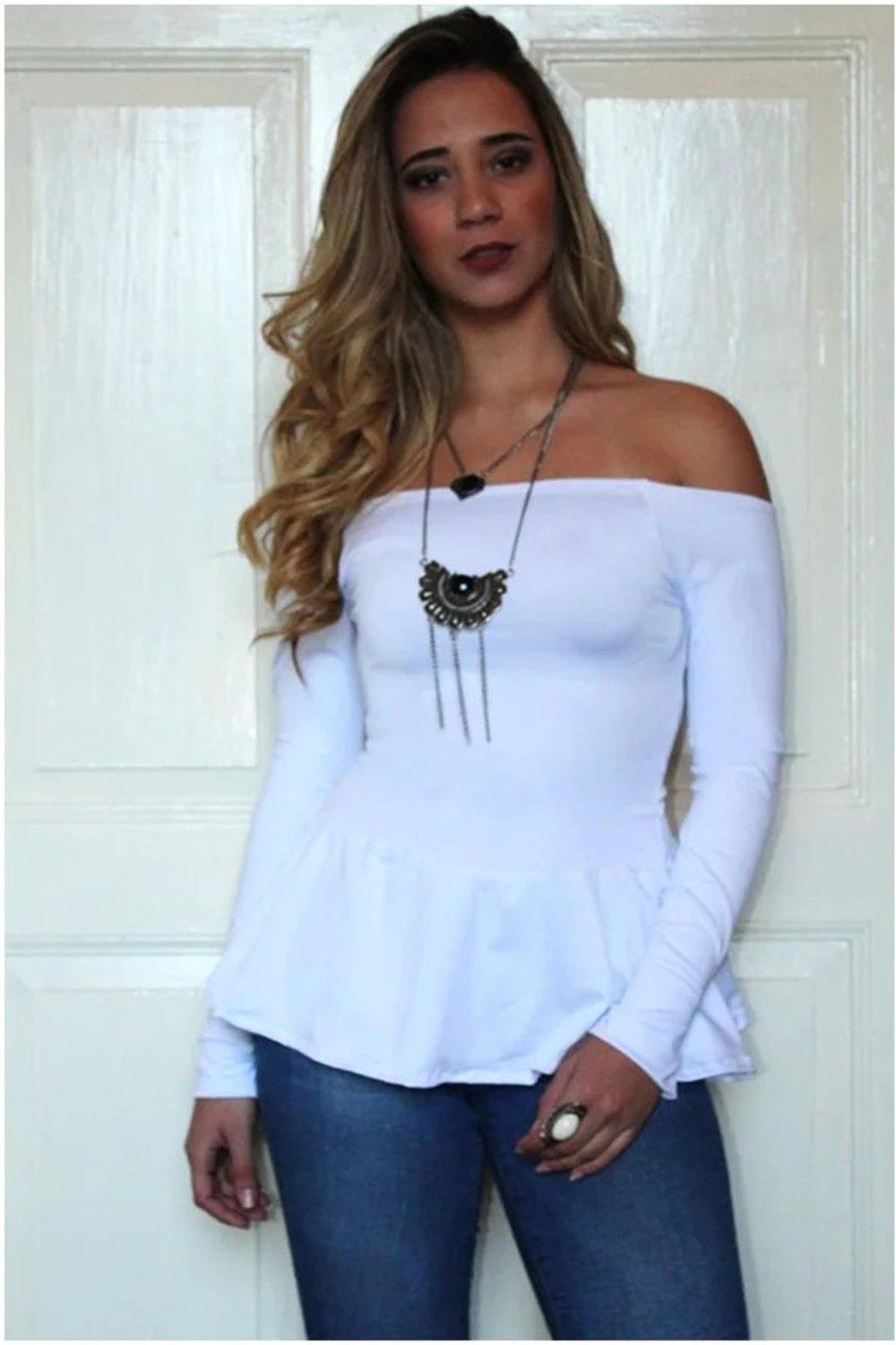 blusa feminina peplum