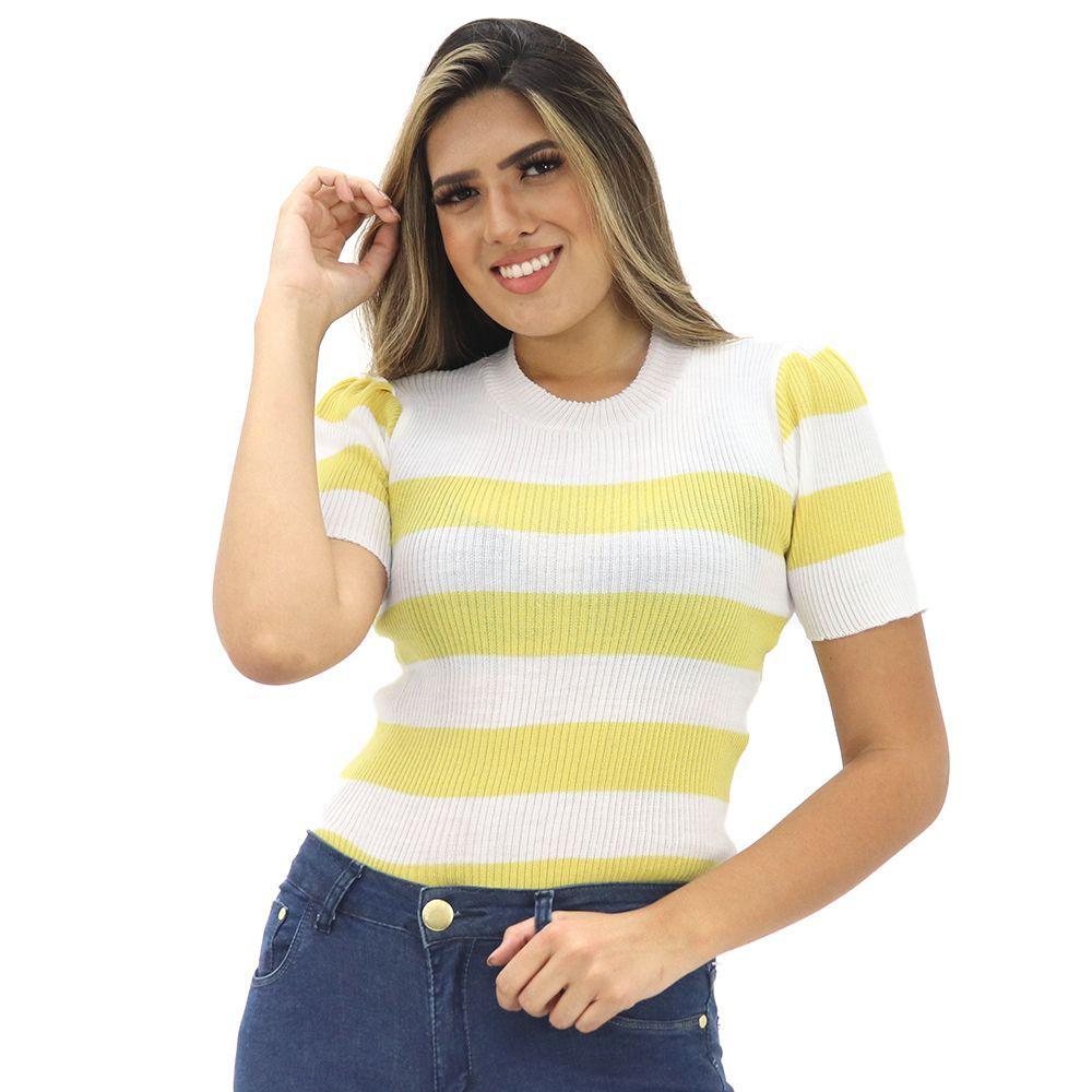 blusas de trico feminina verao