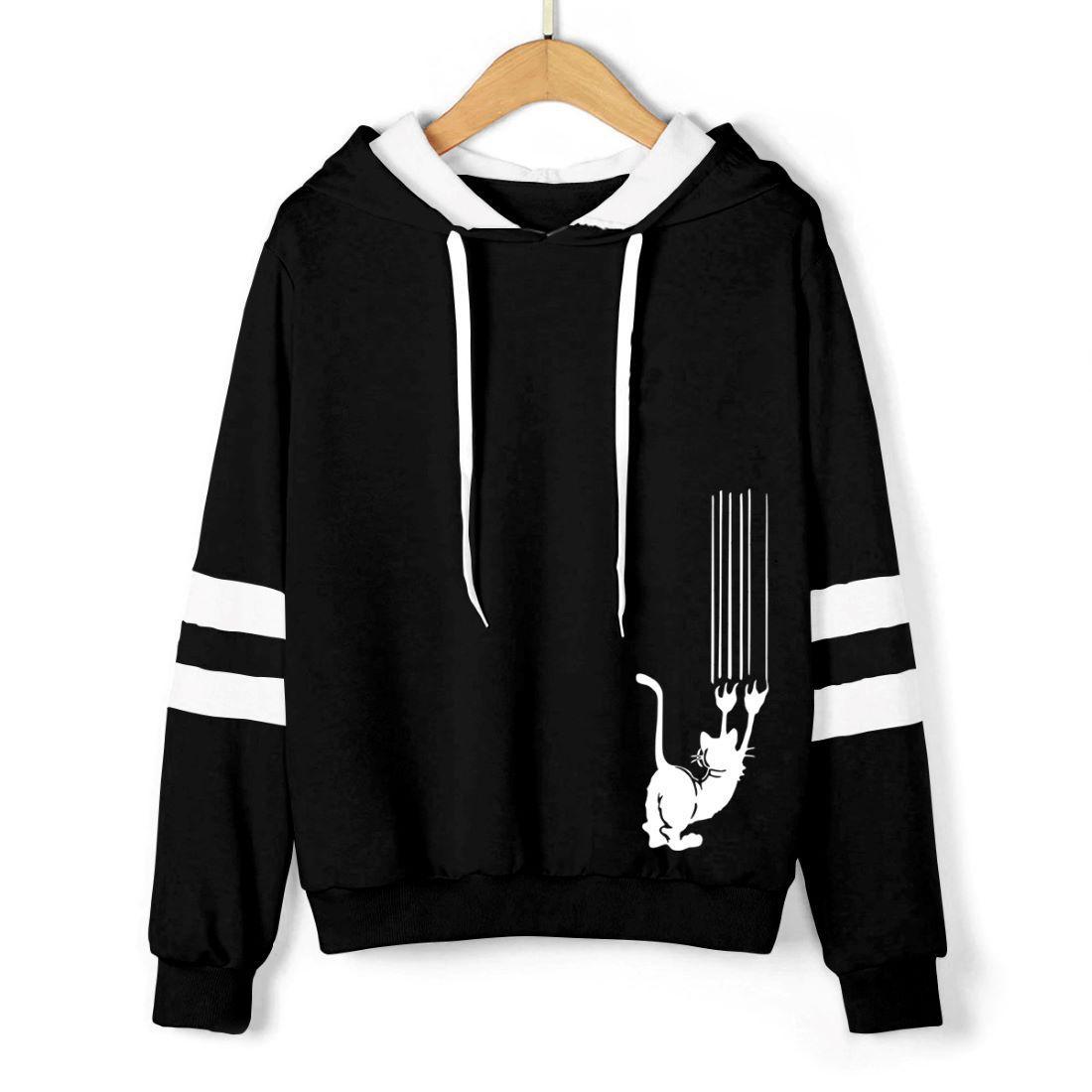 white moletom com capuz with strings