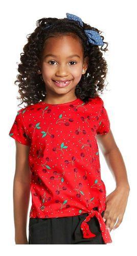 blusa de amarrar na frente infantil