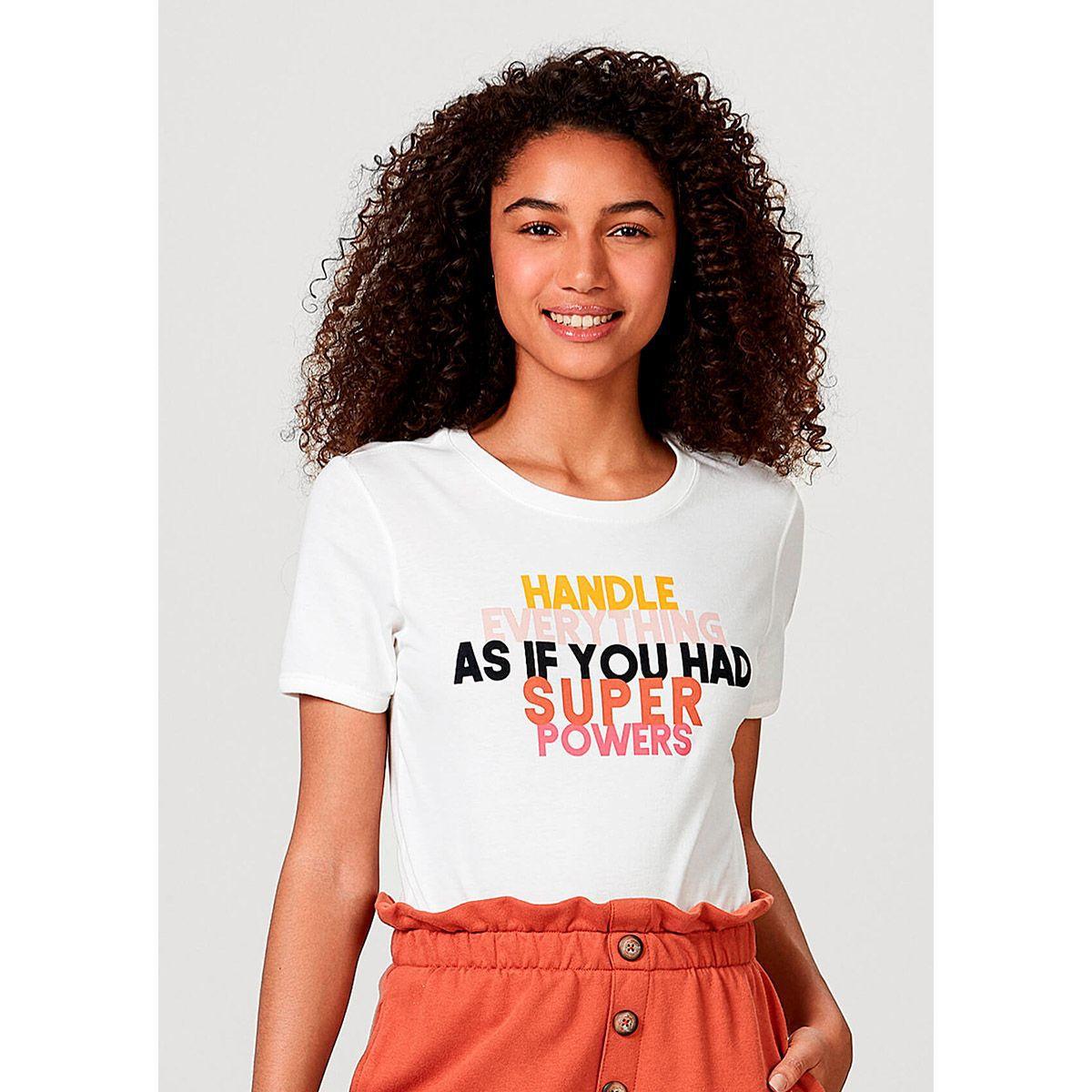 blusa feminina hering em malha de algodão estampada