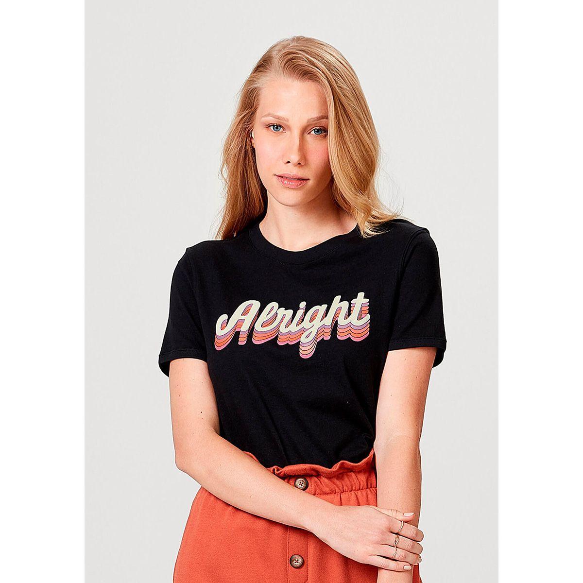 blusa feminina hering em malha de algodão estampada