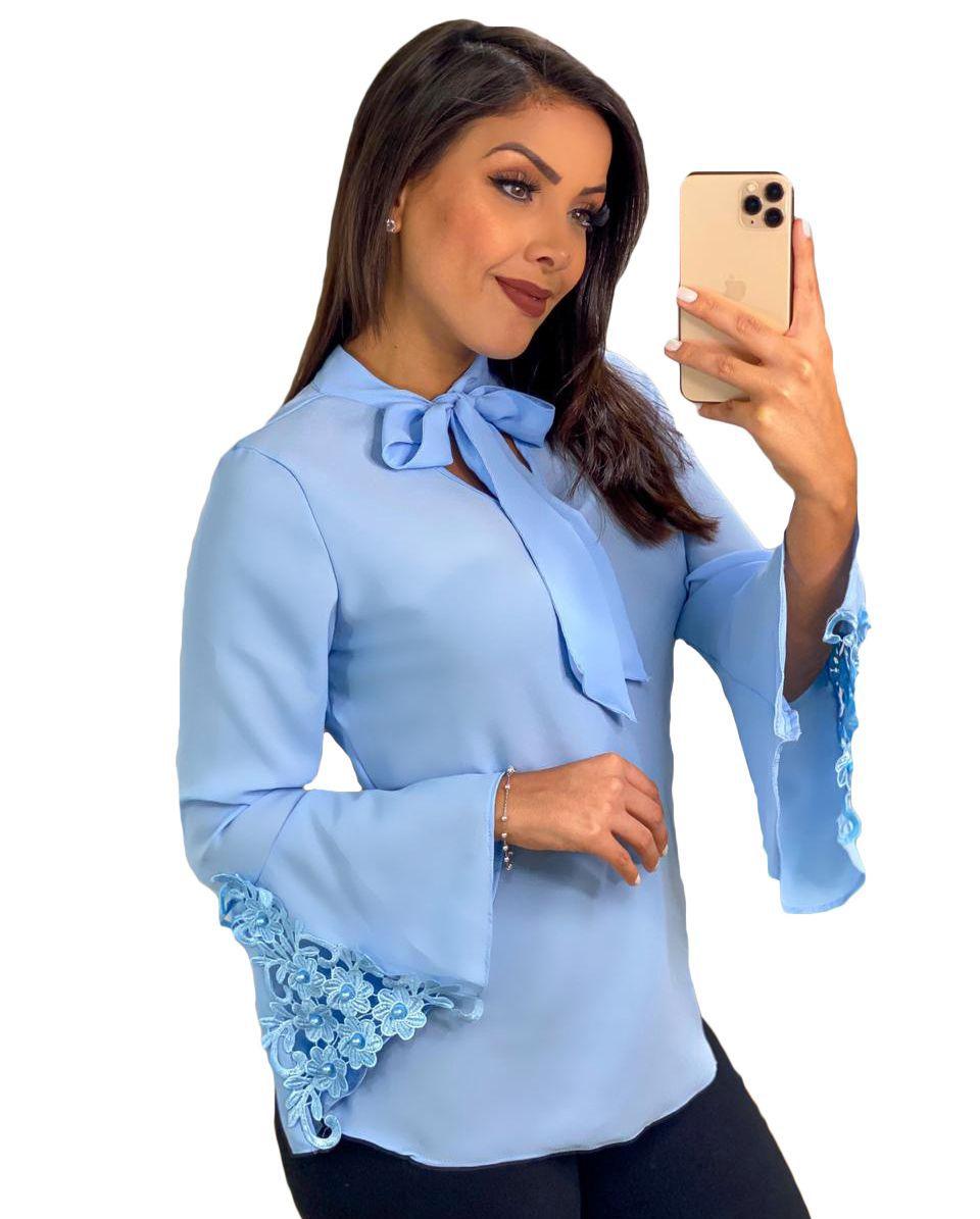 blusas lindas de manga