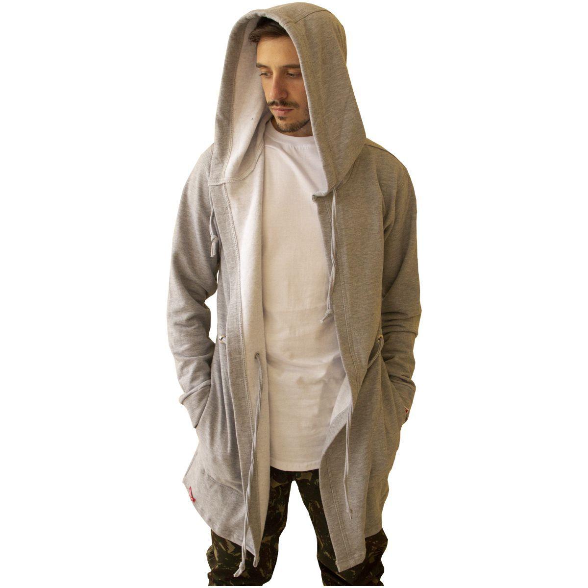 long line moletom com capuz