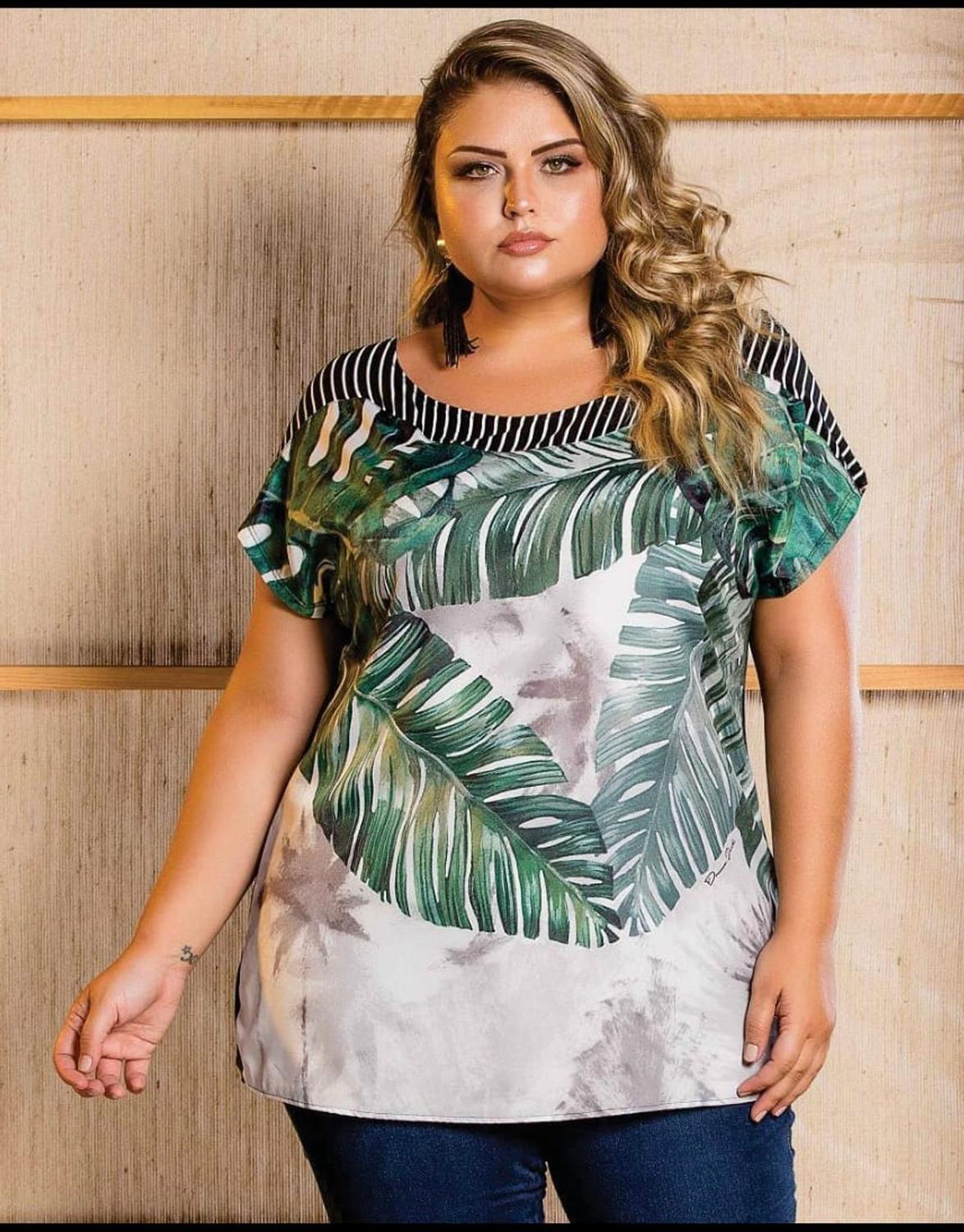 blusas para gordas de festa