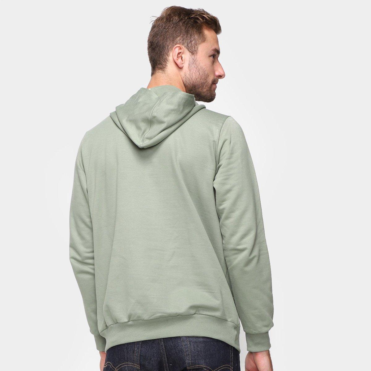plain green moletom com capuz