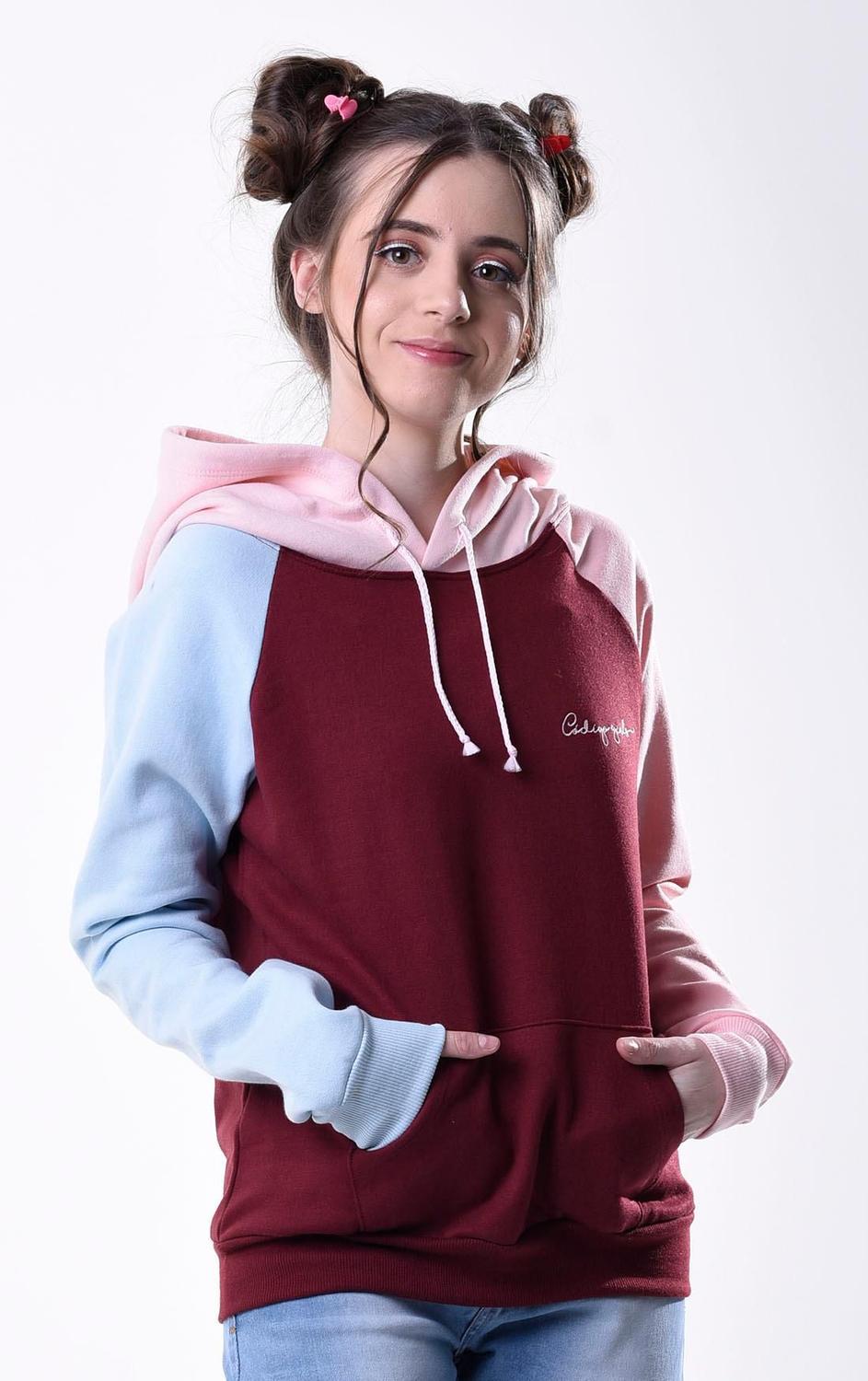 maroon moletom com capuz girls