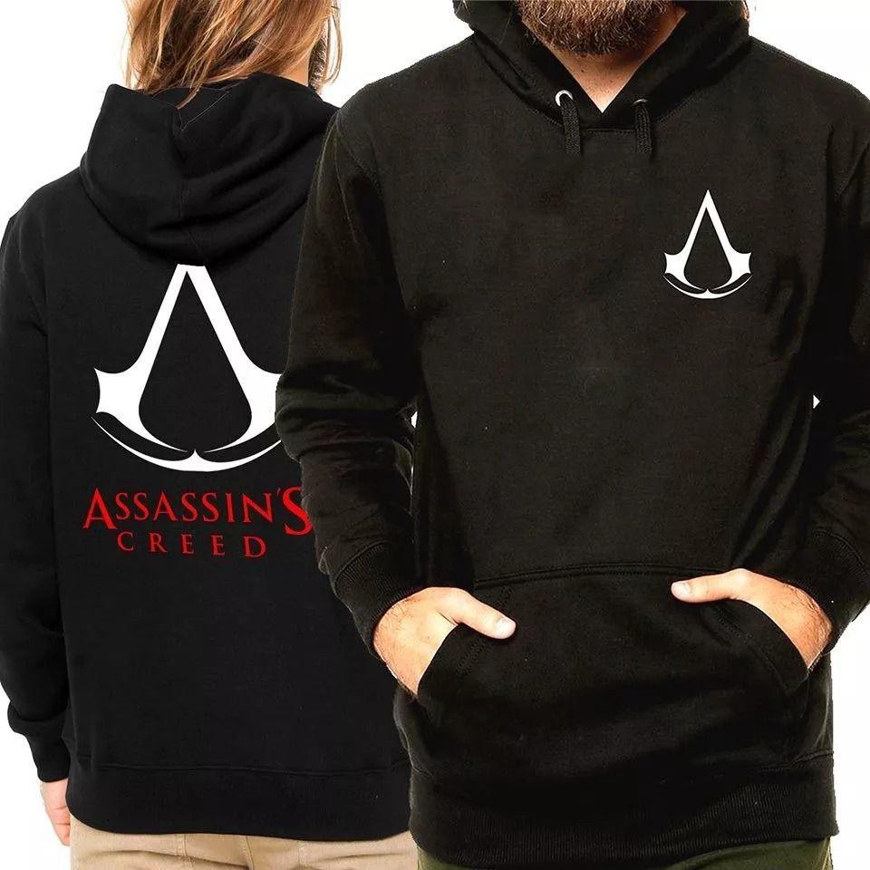 blusa assassins creed com capuz