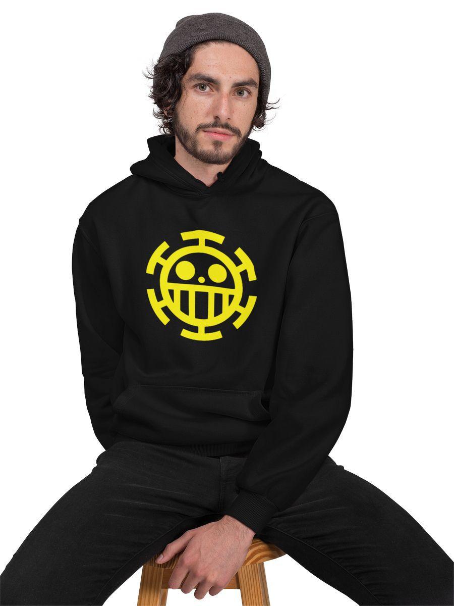 Blusa Moletom Casaco One Piece Trafalgar Law Unissex Cinza e Preto - Mikonos - Moletom / Blusão Feminino - Magazine Luiza