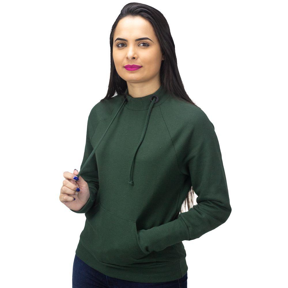 forest green zip moletom com capuz