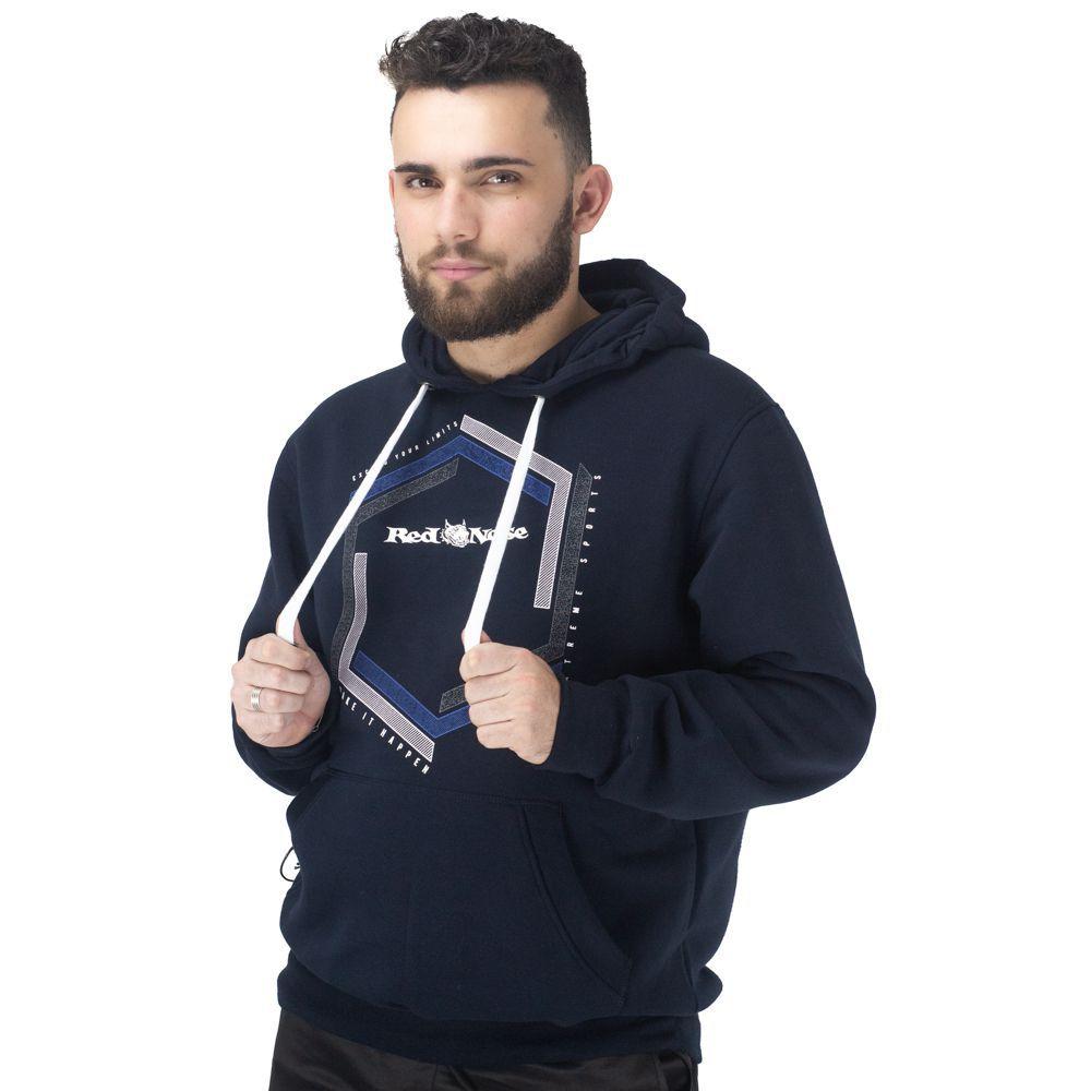 blusa capuz estampada