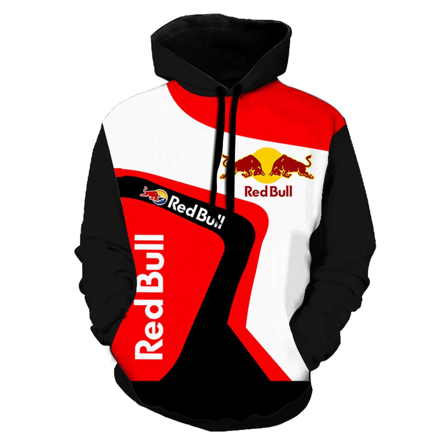 Blusa moletom full casaco estiloso casual red bull top m3 Clearance
