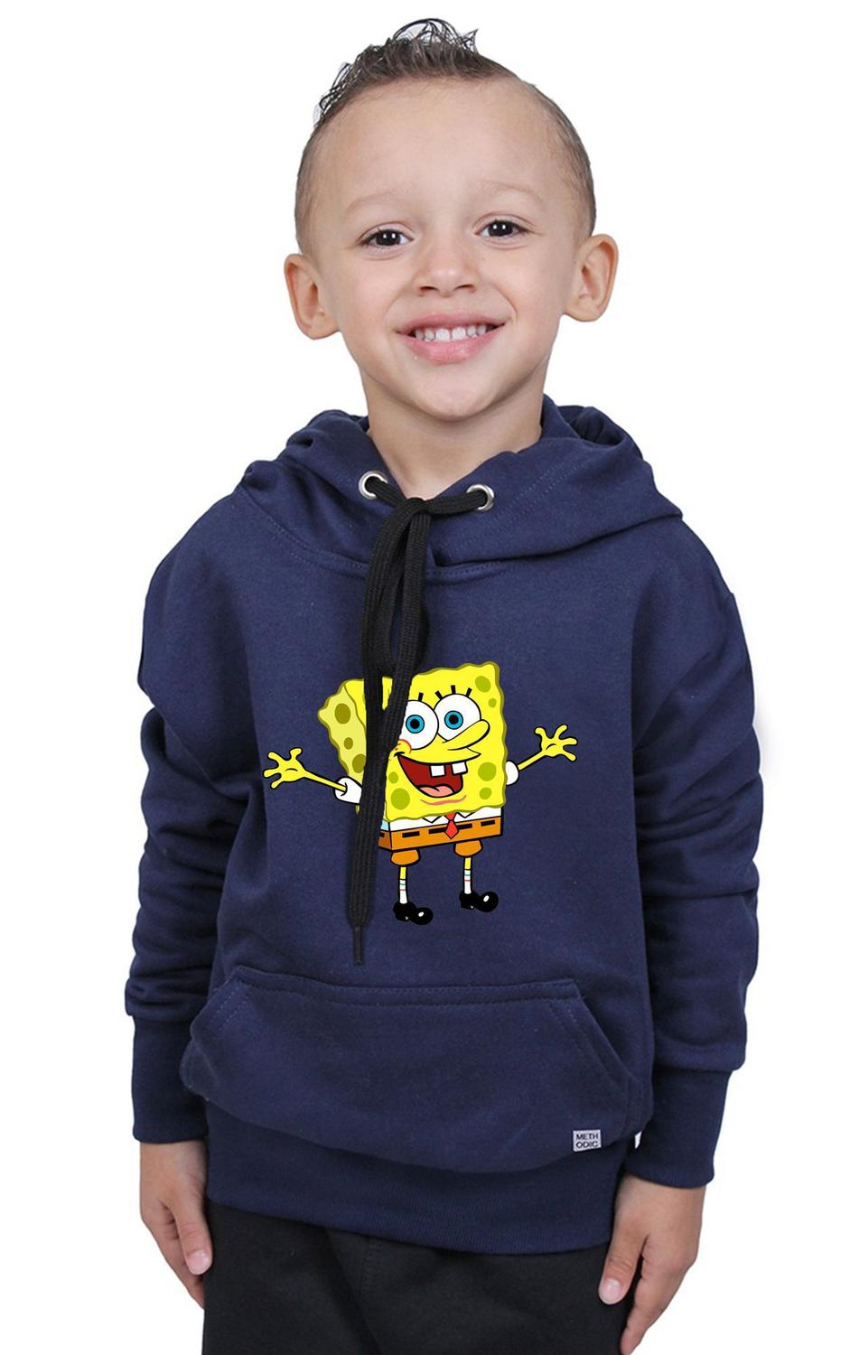 spongebob moletom com capuz white