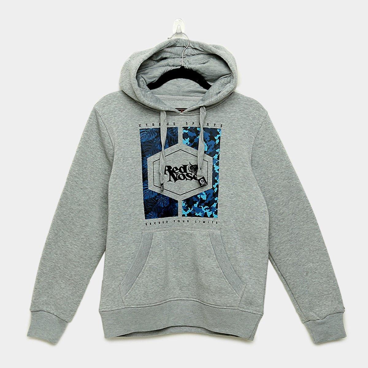 red graphic moletom com capuz