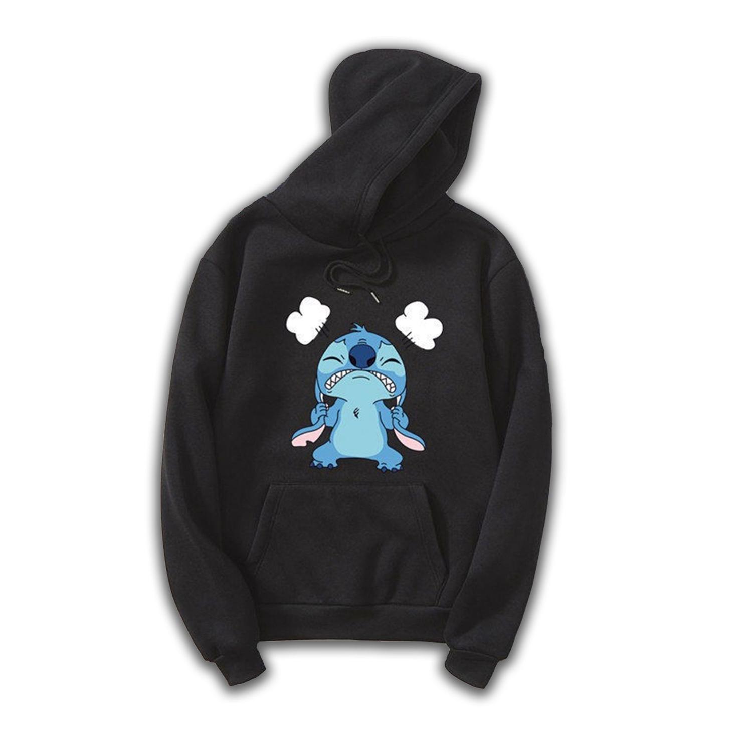 disney stitch zip up moletom com capuz