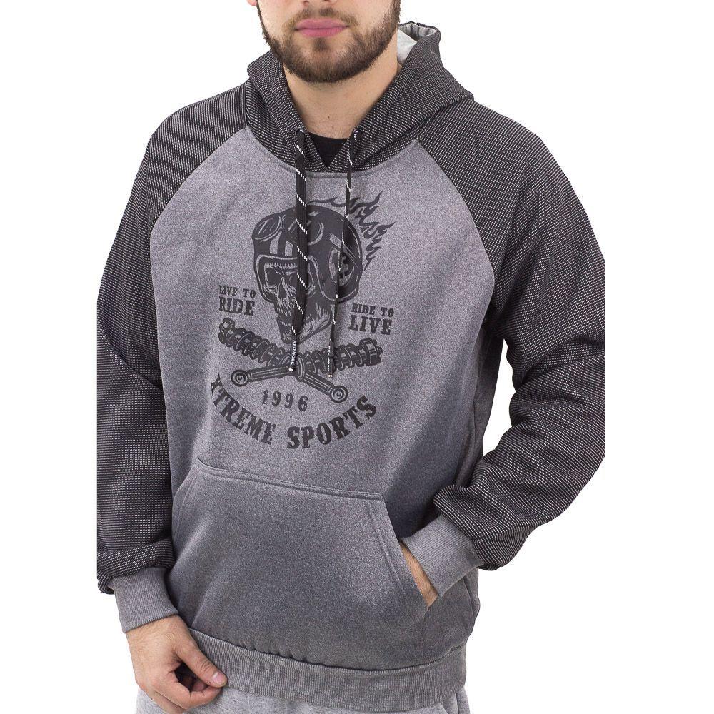 black moletom com capuz red